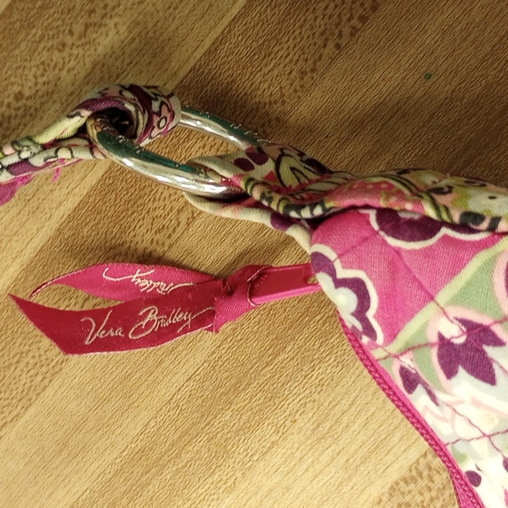 VERA BRADLEY Large Fabric Shoulder/Handbag Zip Top Close EUC - Picture 4 of 11